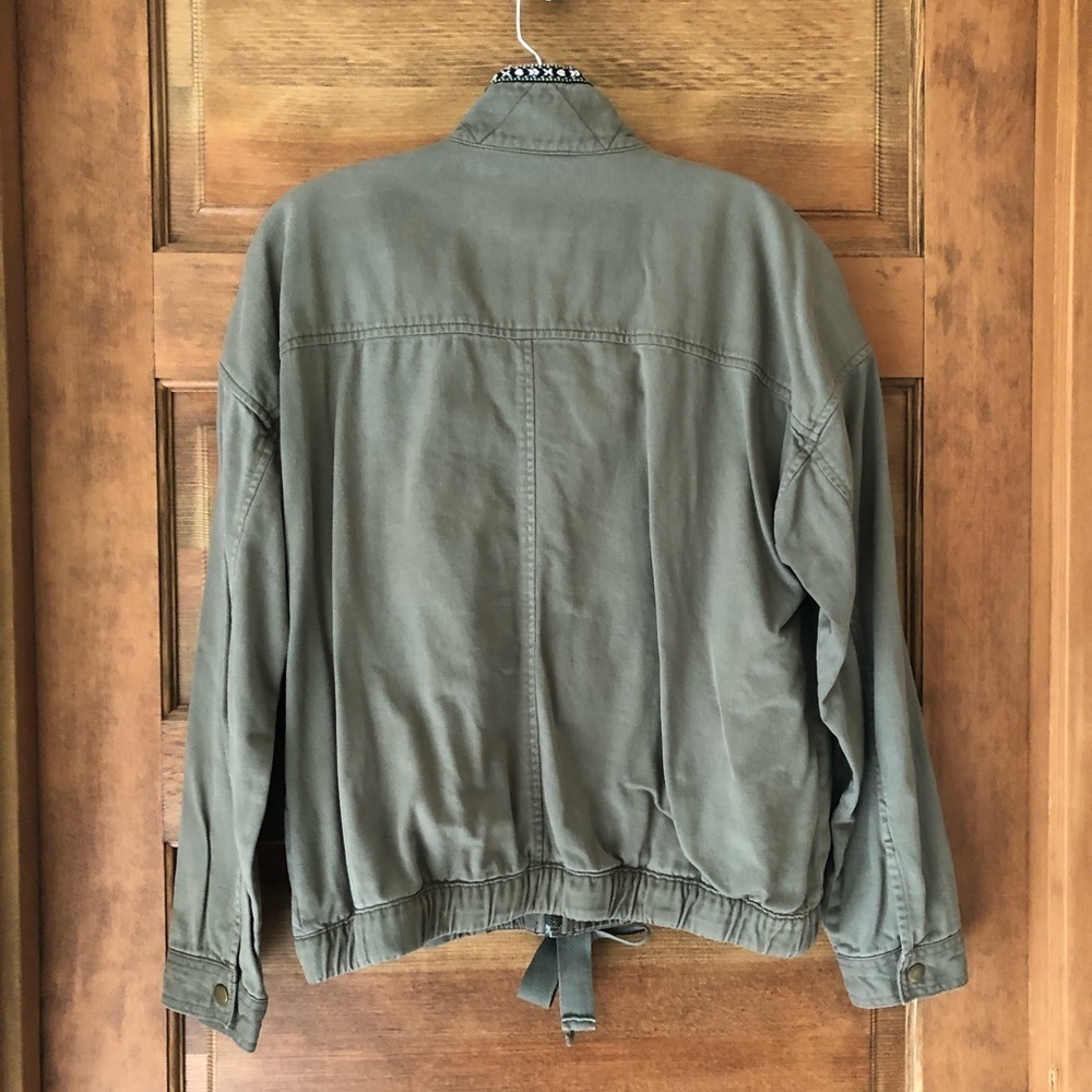 LUCKY BRAND / bomber jacket / woman’s/ olive green / Size M - Picture 6 of 11